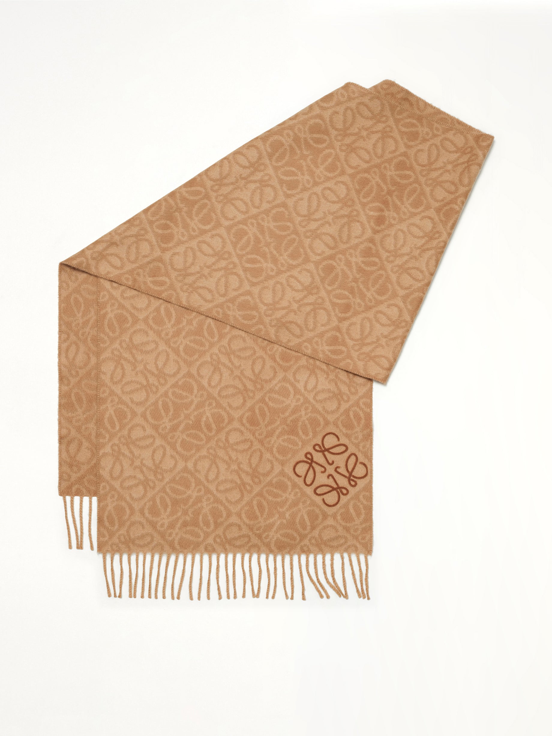 Anagram Scarf in Mocha