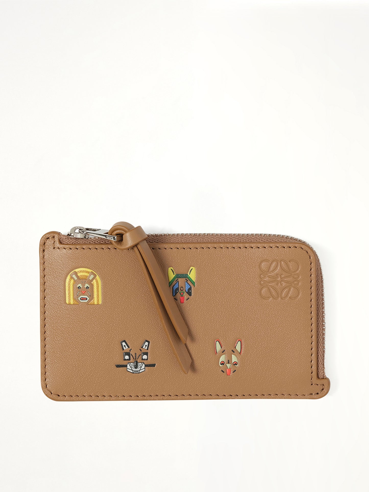 Coin Cardholder Cats in Mocha