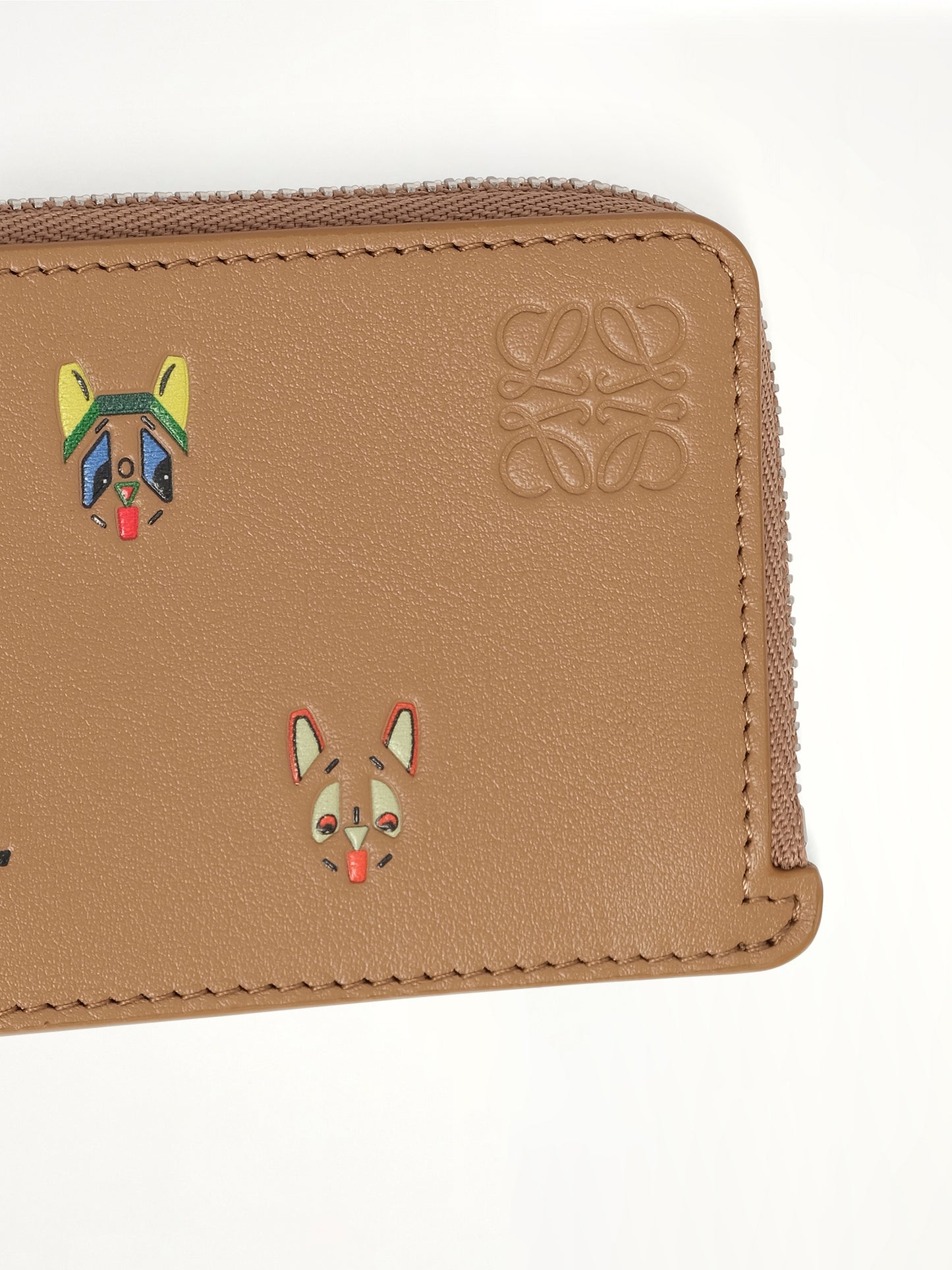 Coin Cardholder Cats in Mocha