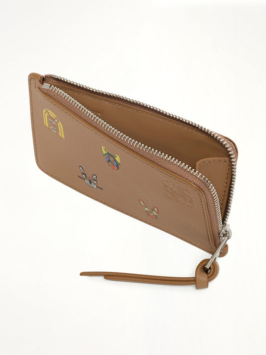 Coin Cardholder Cats in Mocha