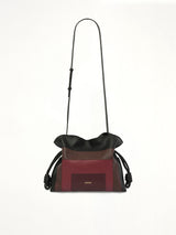 Flamenco Clutch Square in Black/Burgundy