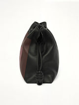 Flamenco Clutch Square in Black/Burgundy