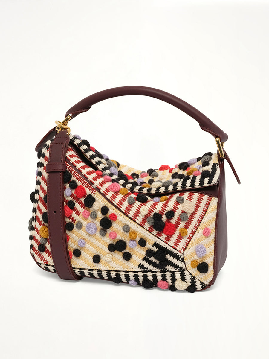 Puzzle S Dotted in Natural/Multicolor