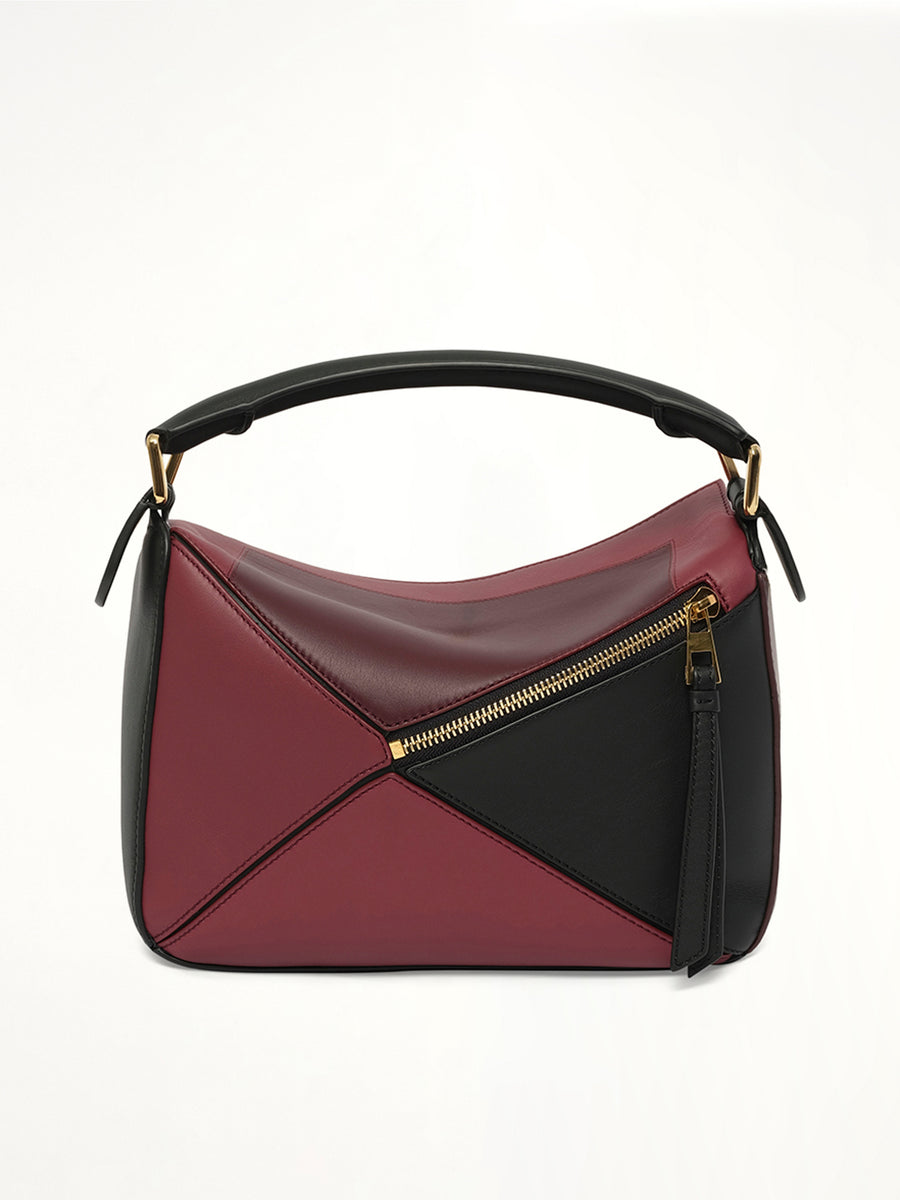 Puzzle S Square in Black/Burgundy