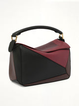 Puzzle S Square in Black/Burgundy