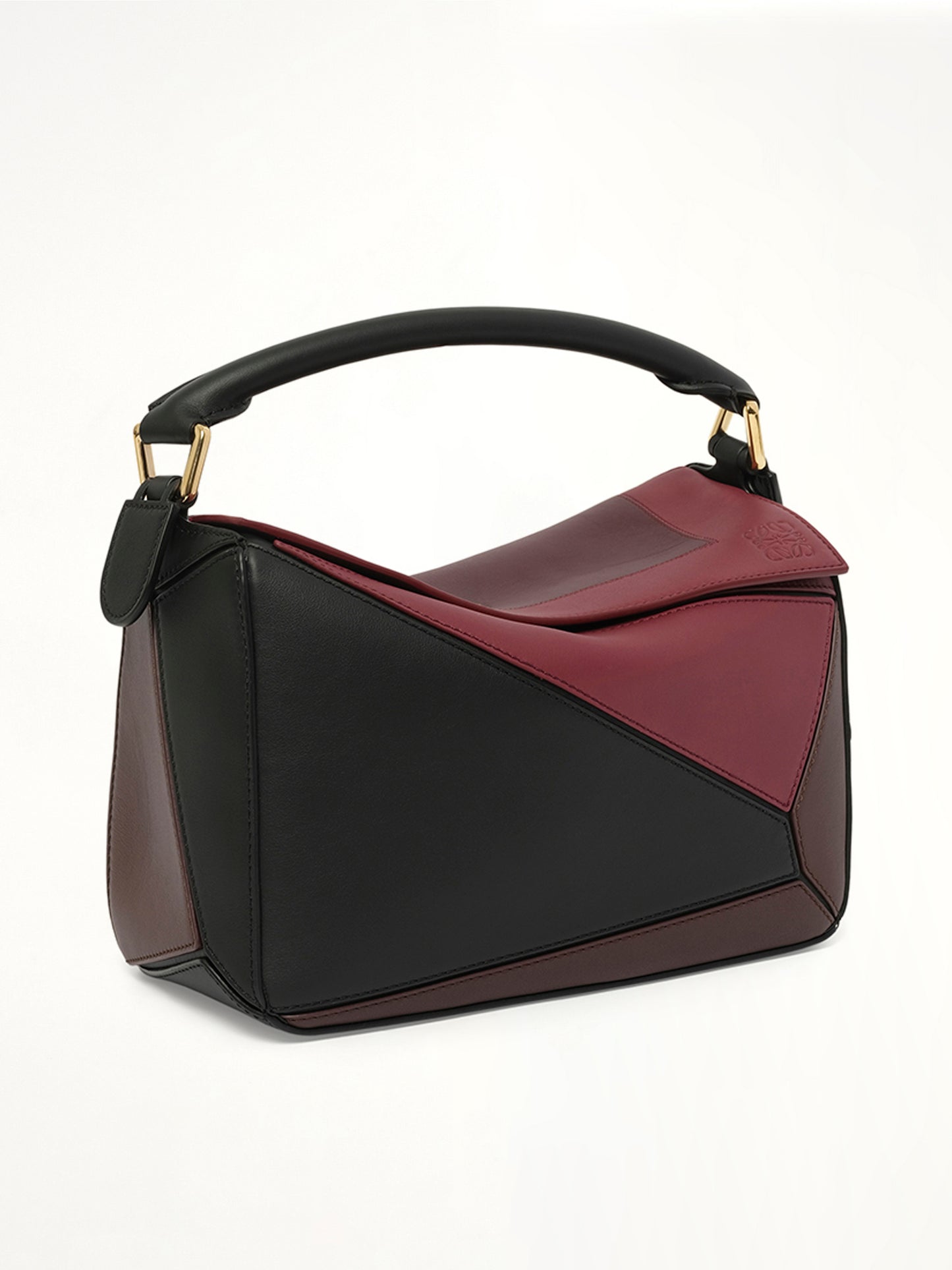 Puzzle S Square in Black/Burgundy