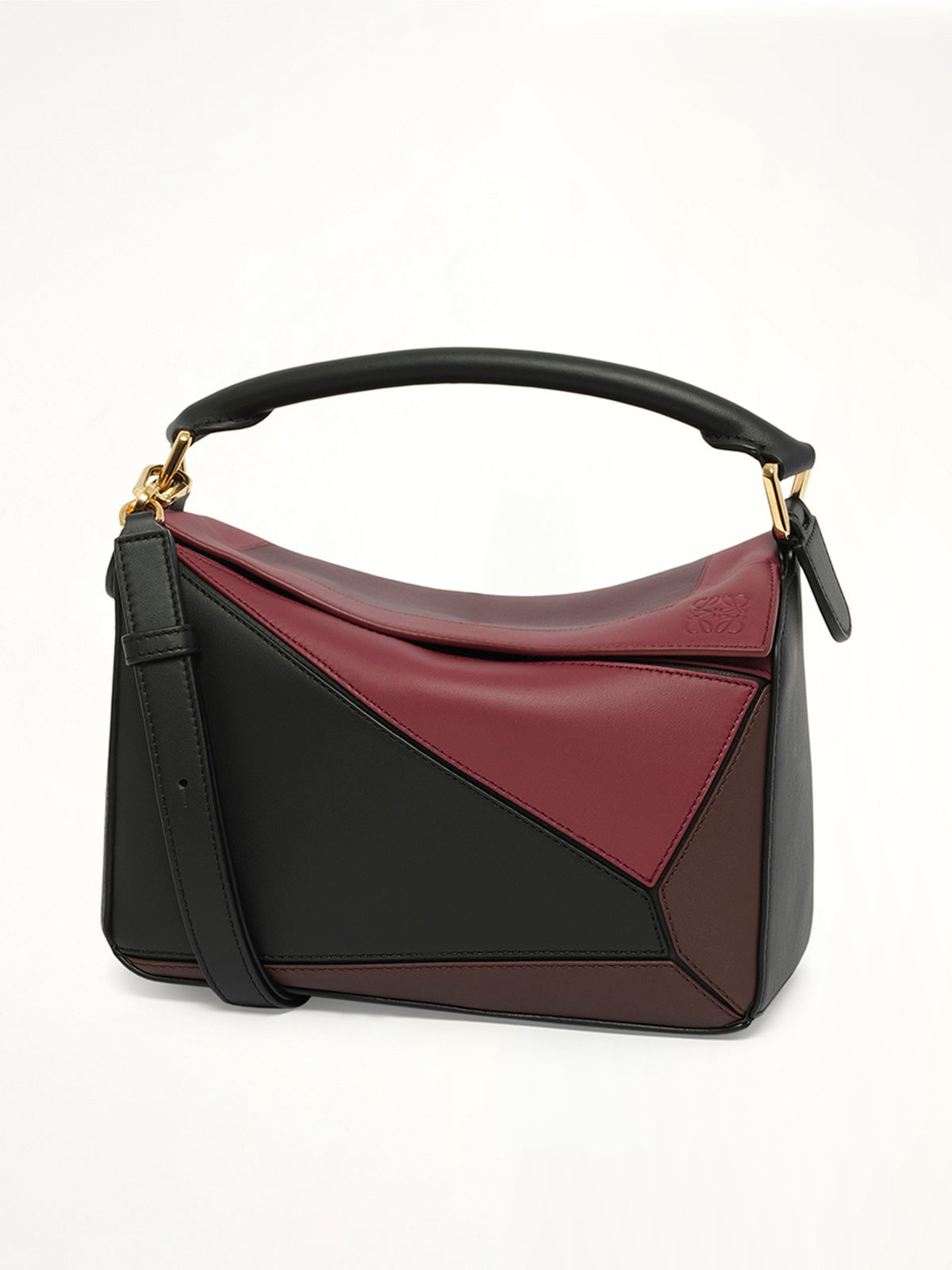 Puzzle S Square in Black/Burgundy