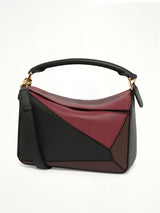 Puzzle S Square in Black/Burgundy