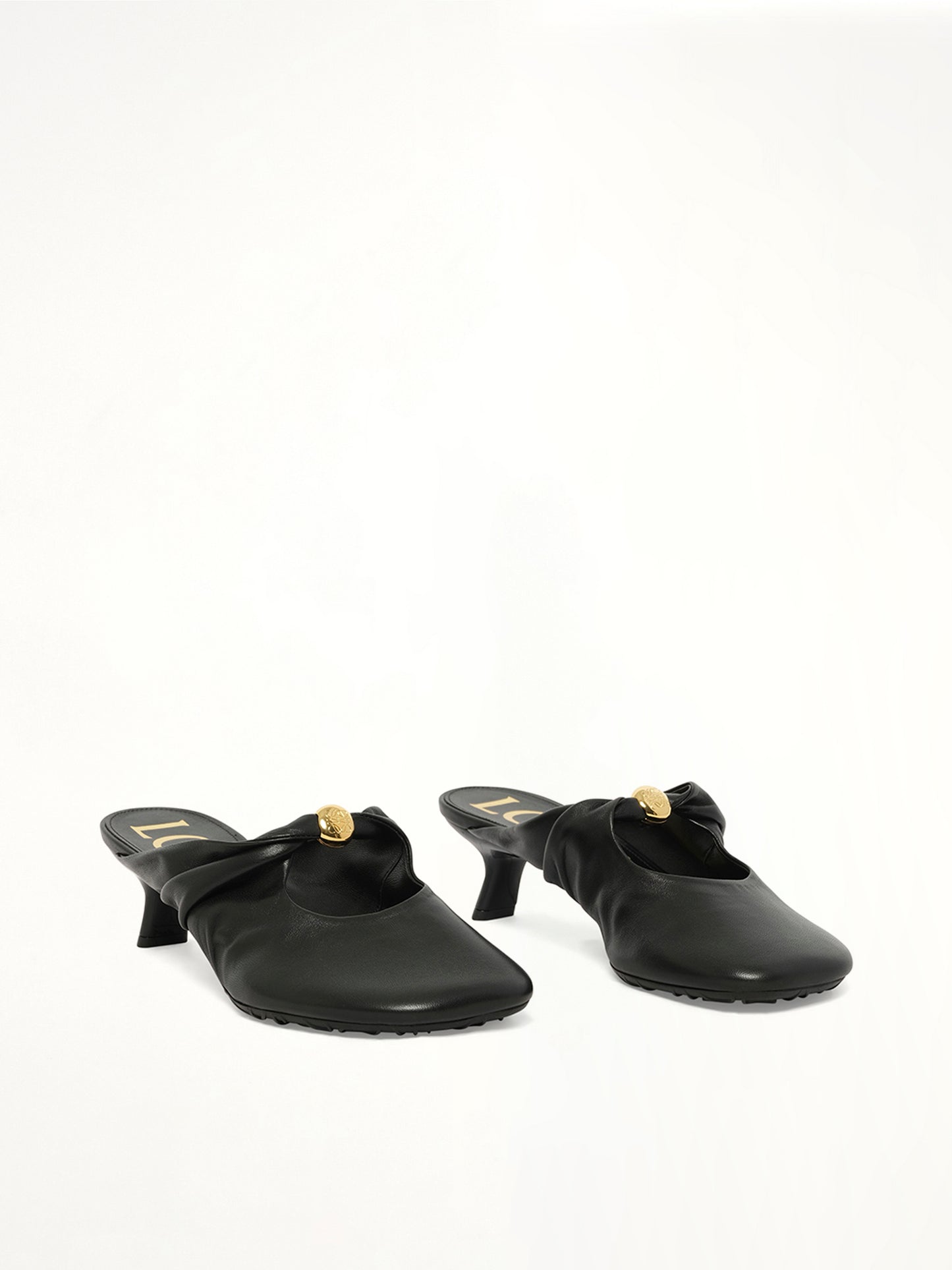 Pebble Soft Mule 45H in Black