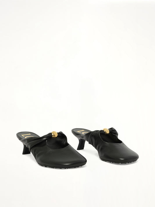 Pebble Soft Mule 45H in Black