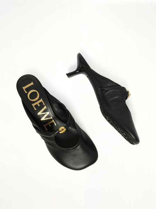 Pebble Soft Mule 45H in Black