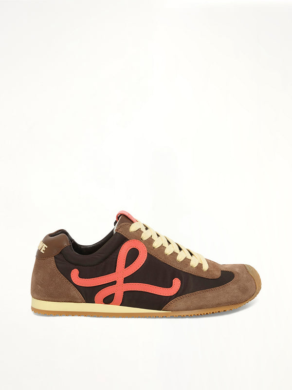 Ballet Runner 2.0 in Chocolate Side View | LOEWE