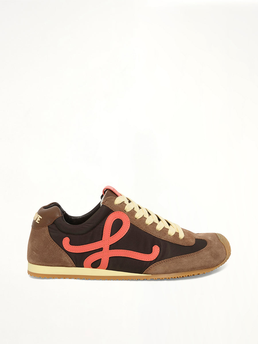 Ballet Runner 2.0 in Chocolate Side View | LOEWE