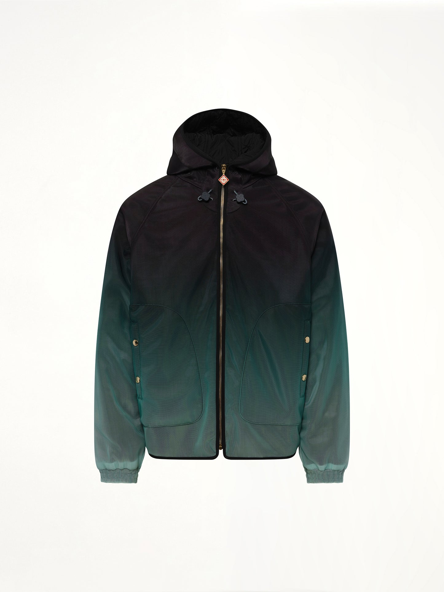 Nylon Gradient Windbreaker in Green
