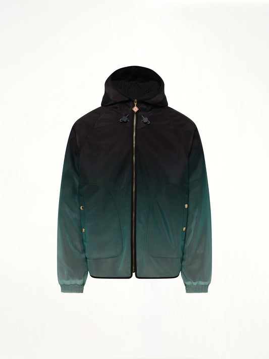 Nylon Gradient Windbreaker in Green