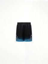 Silk Satin Blades Shorts in Multicolour