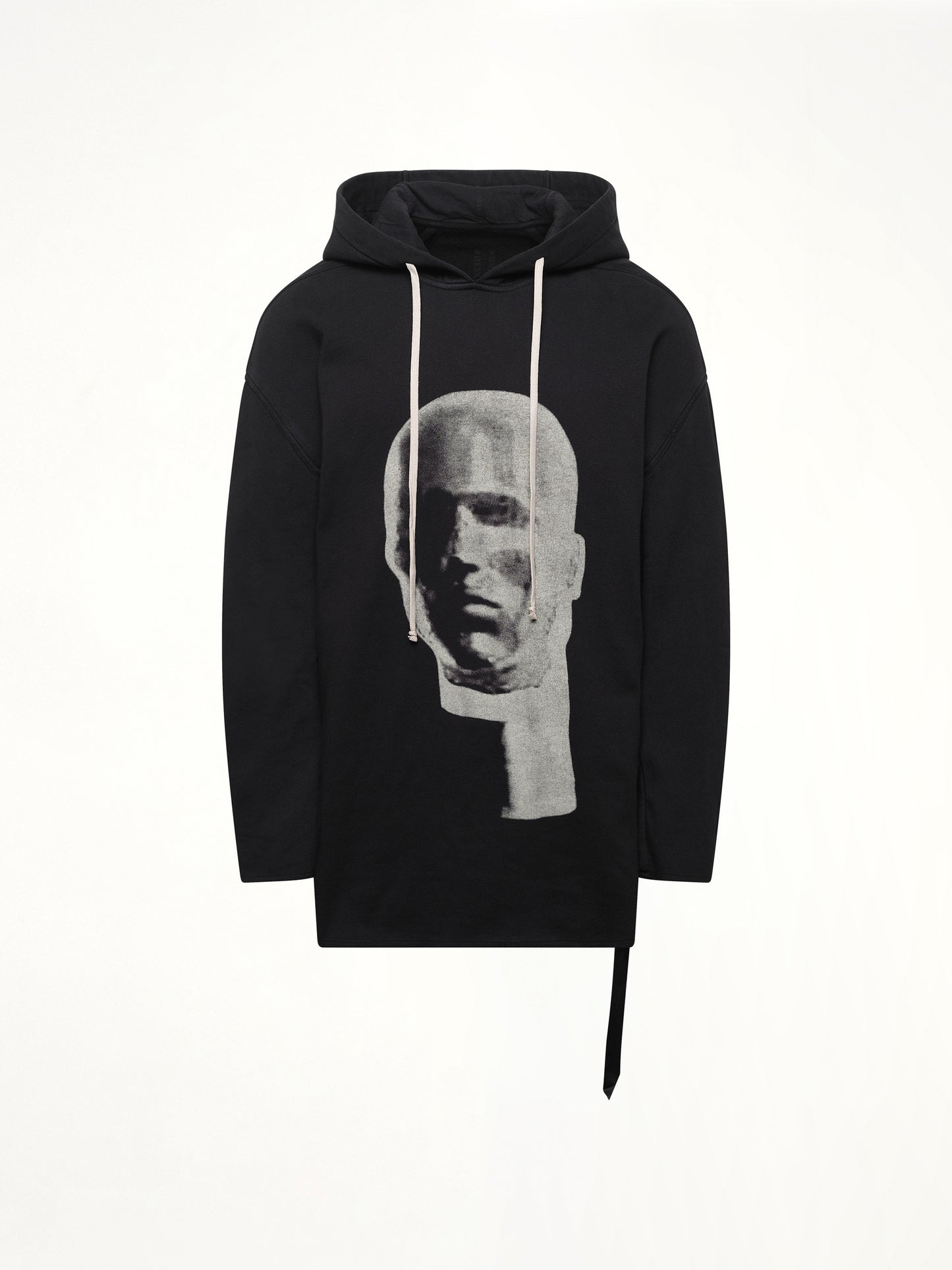 Head Print Peter Hoodie in Black/Pearl