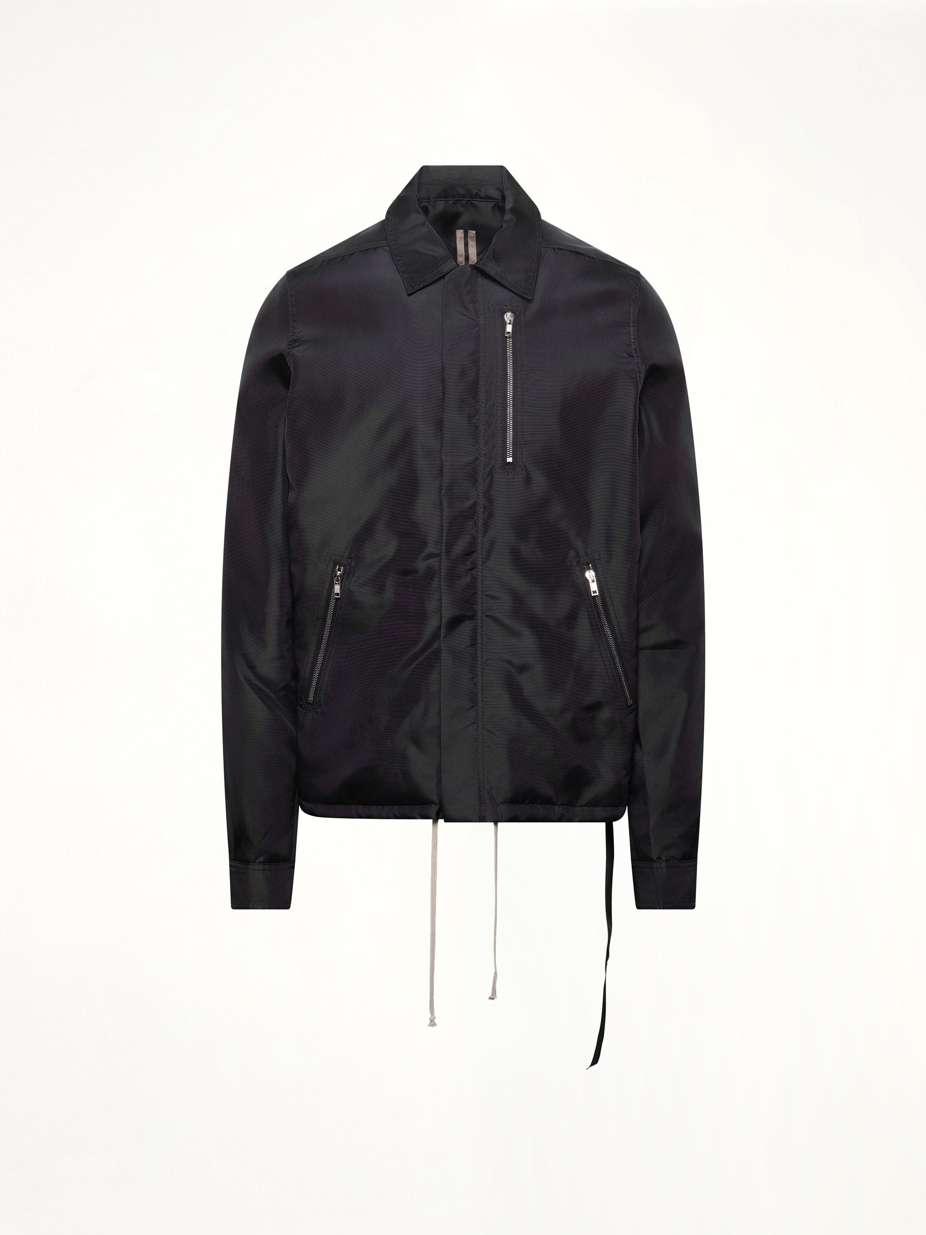 黑色隐形拉链夹克
