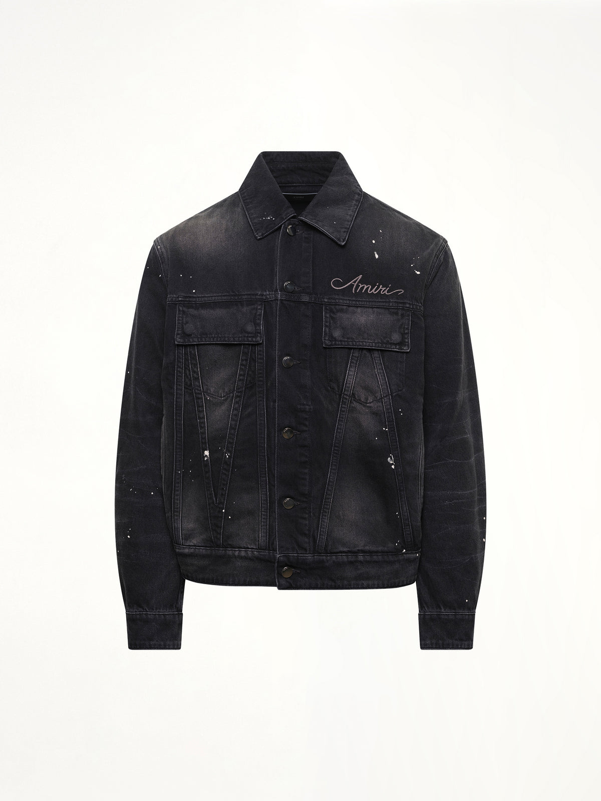 Bleach Bandana Denim Jacket in Faded Black