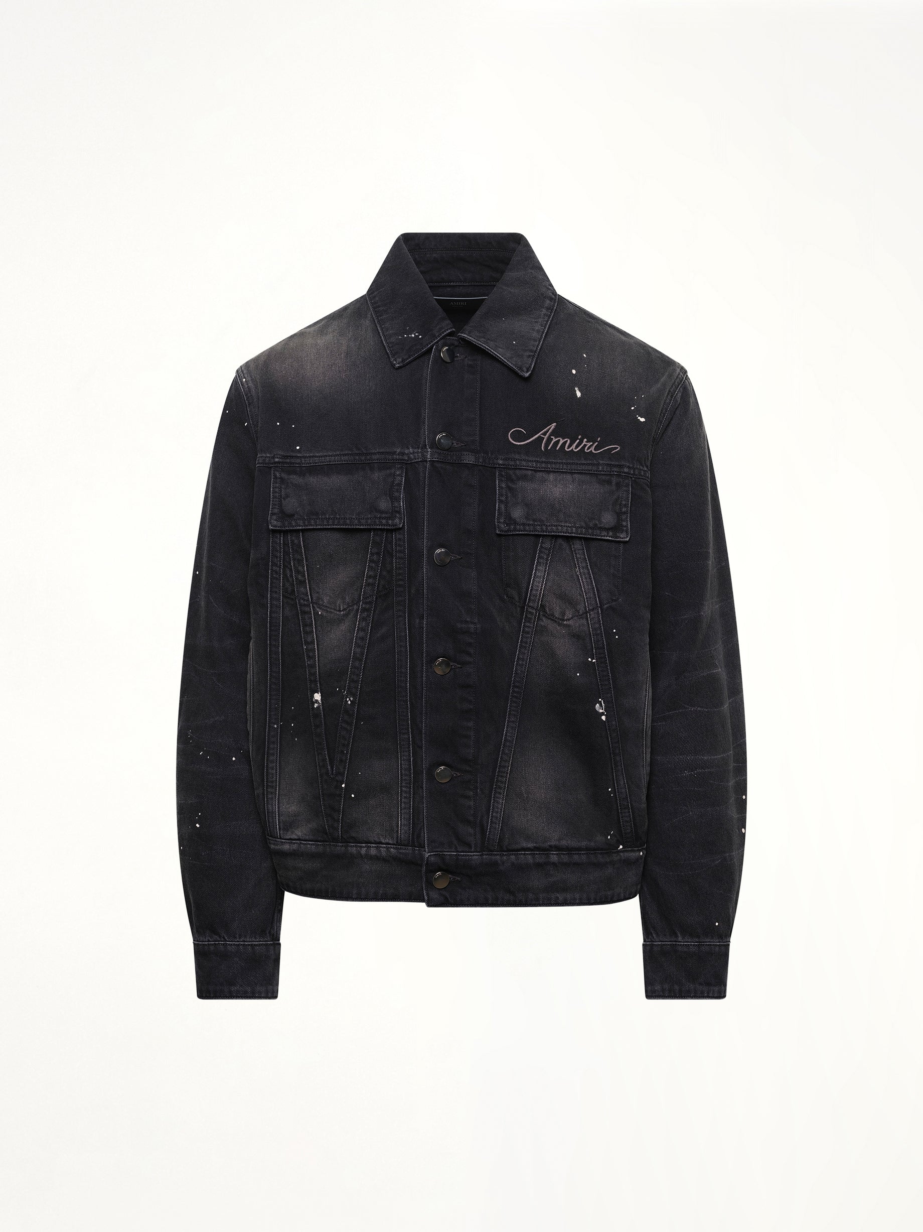 Bleach Bandana Denim Jacket in Faded Black