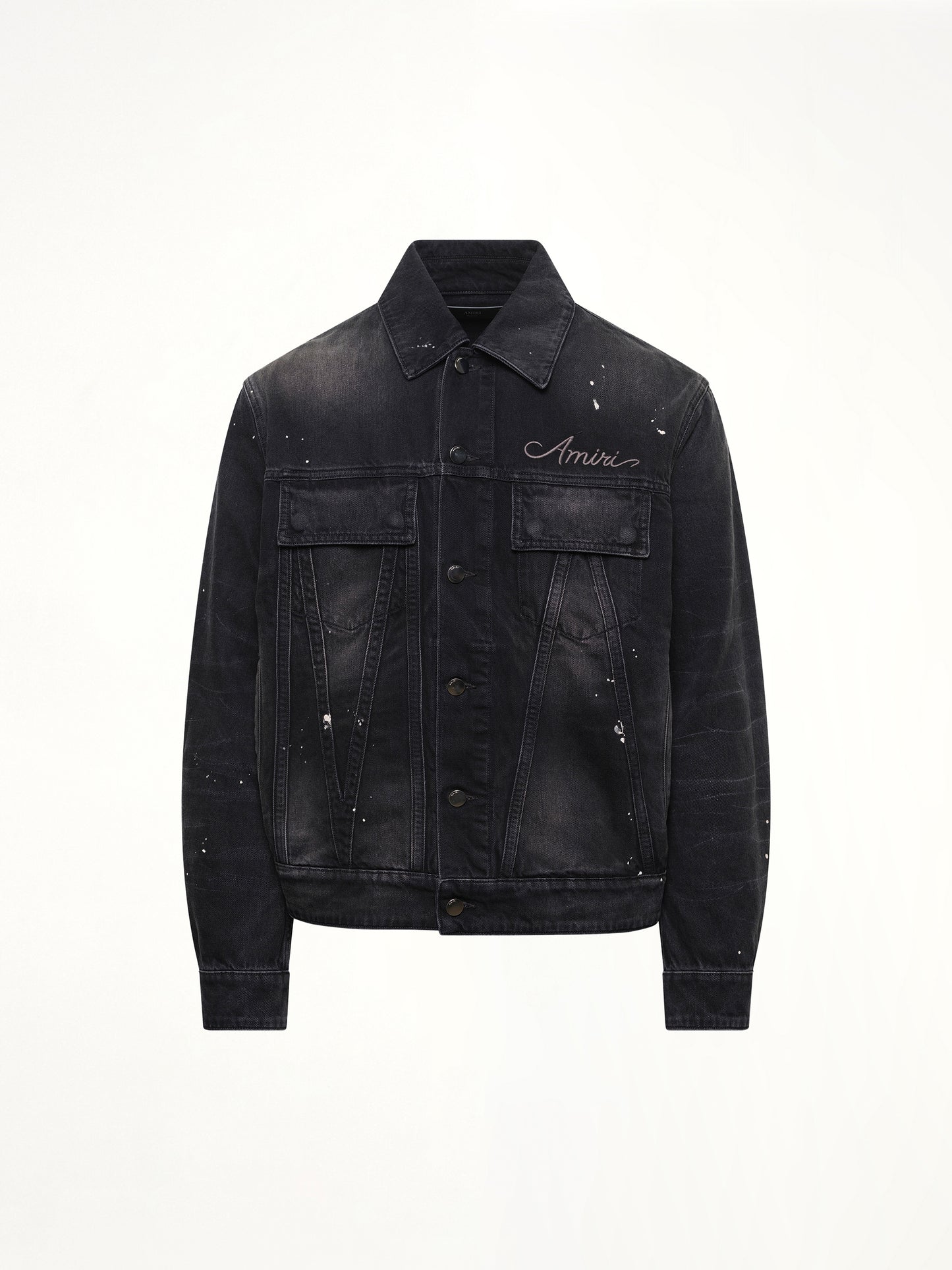 Bleach Bandana Denim Jacket in Faded Black