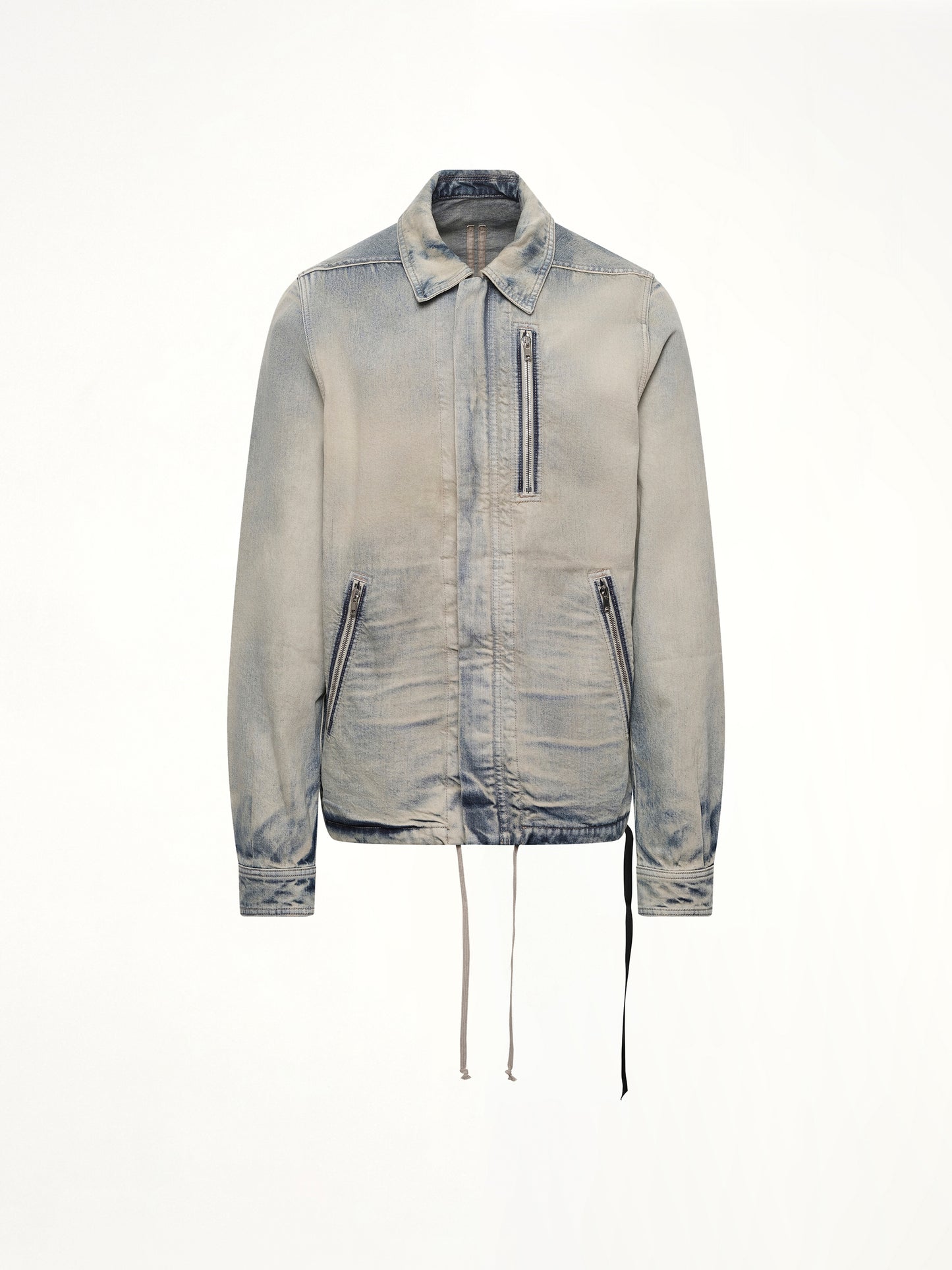 Concealed Zip Front Jacket in Mineral Pearl