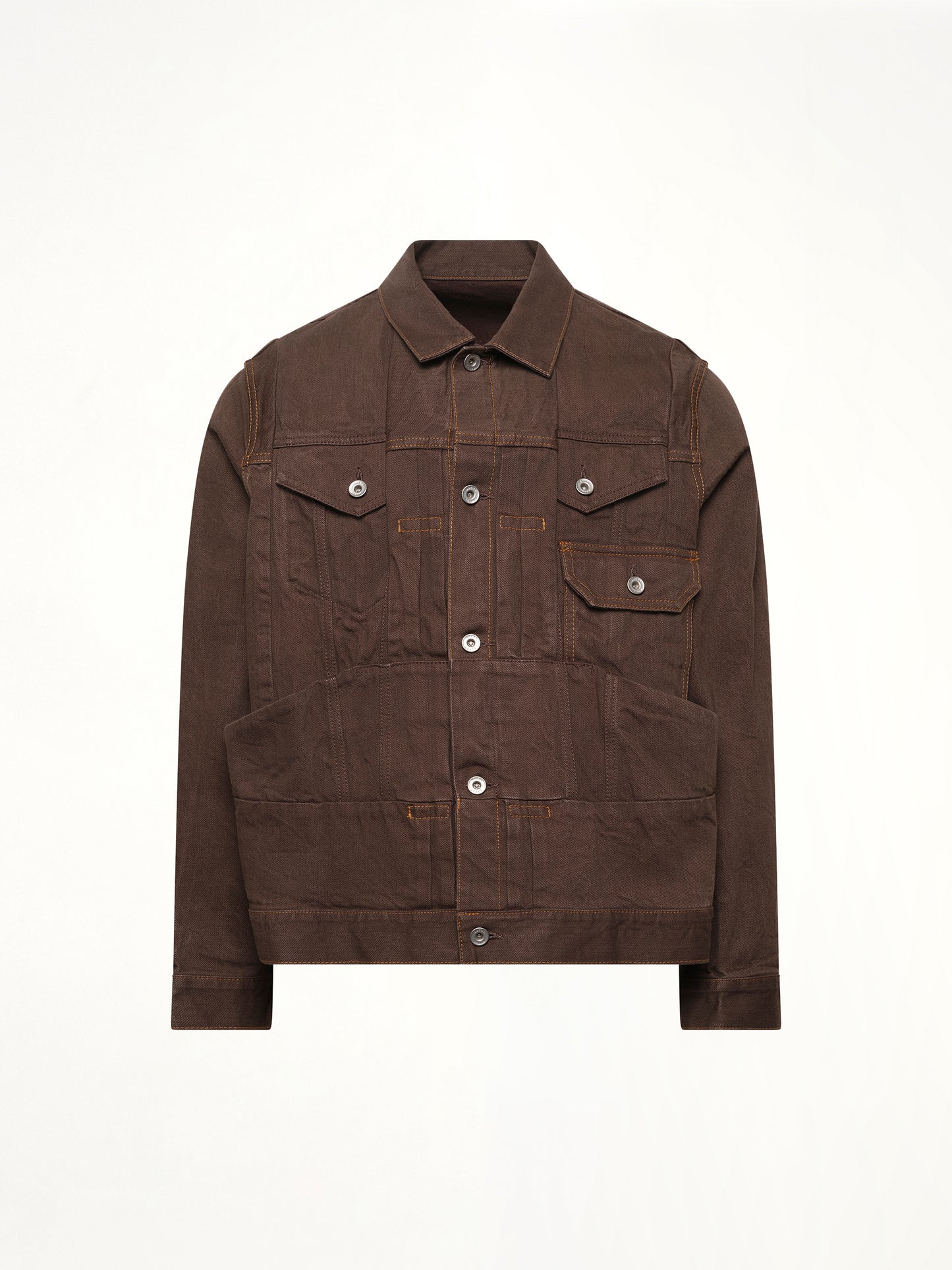 Denim Jacket in Brown