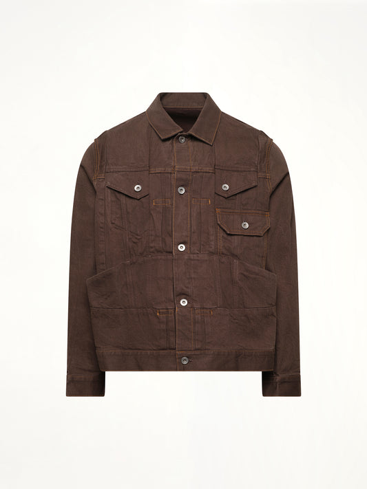 Denim Jacket in Brown