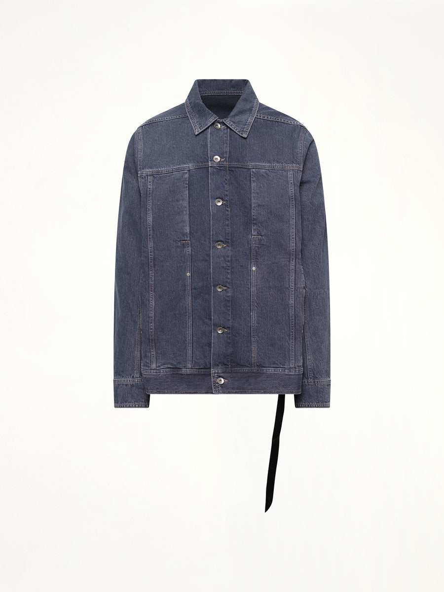 Lido Worker Jacket in Washed Grey