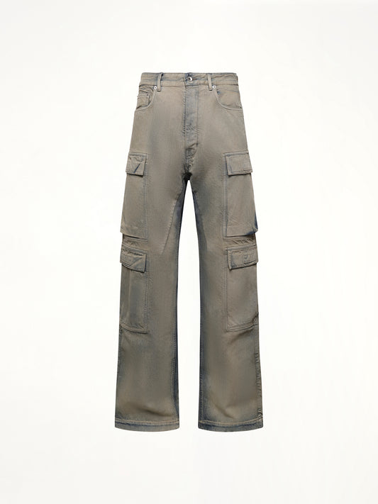Double Cargo Jeans in Mineral Pearl