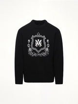 MA Crest Crewneck in Black