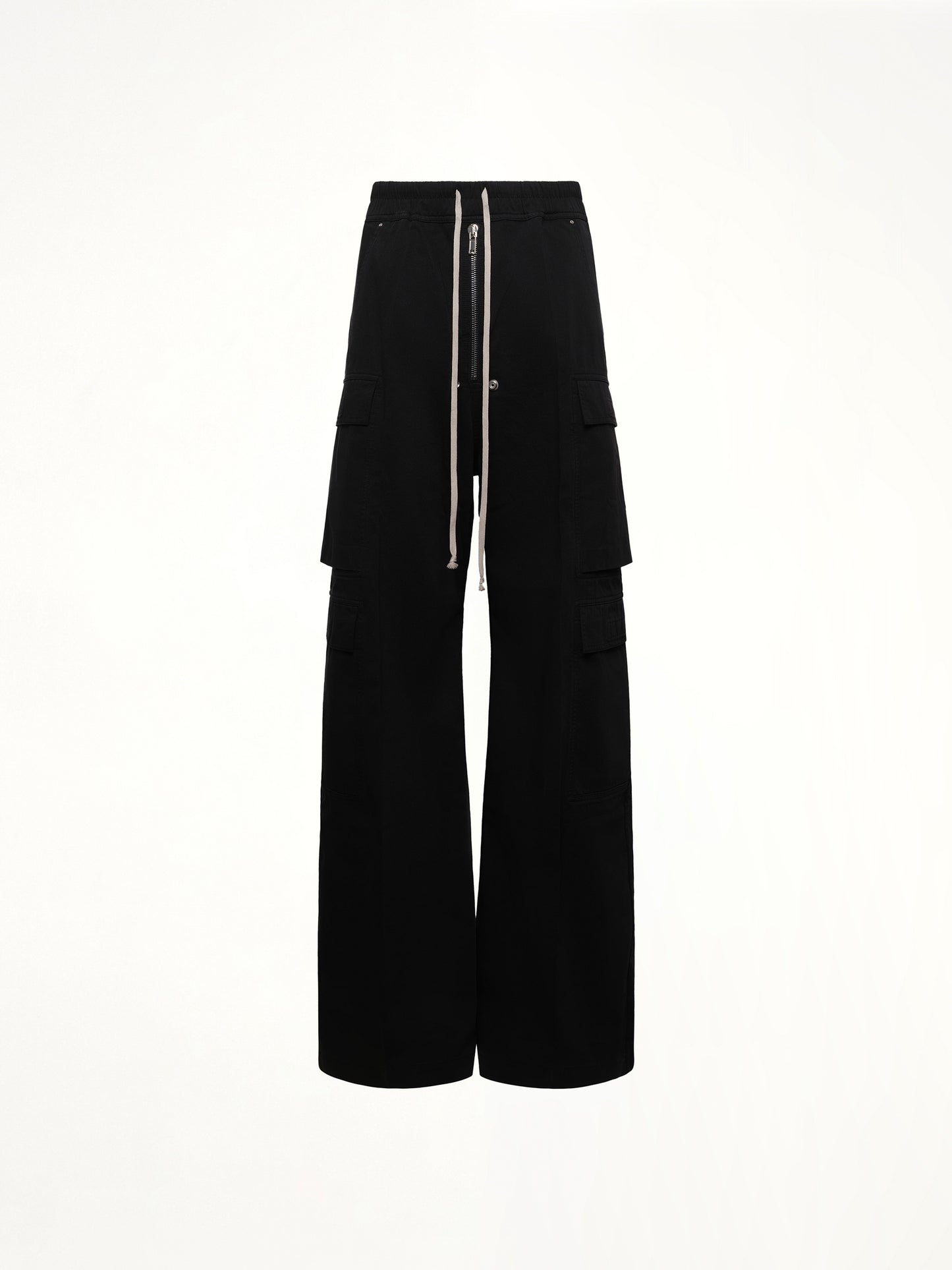 Cotton Twill Double Cargo Jumbo Belas in Black