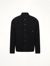 Shimmer Boucle Long Sleeve Shirt in Black
