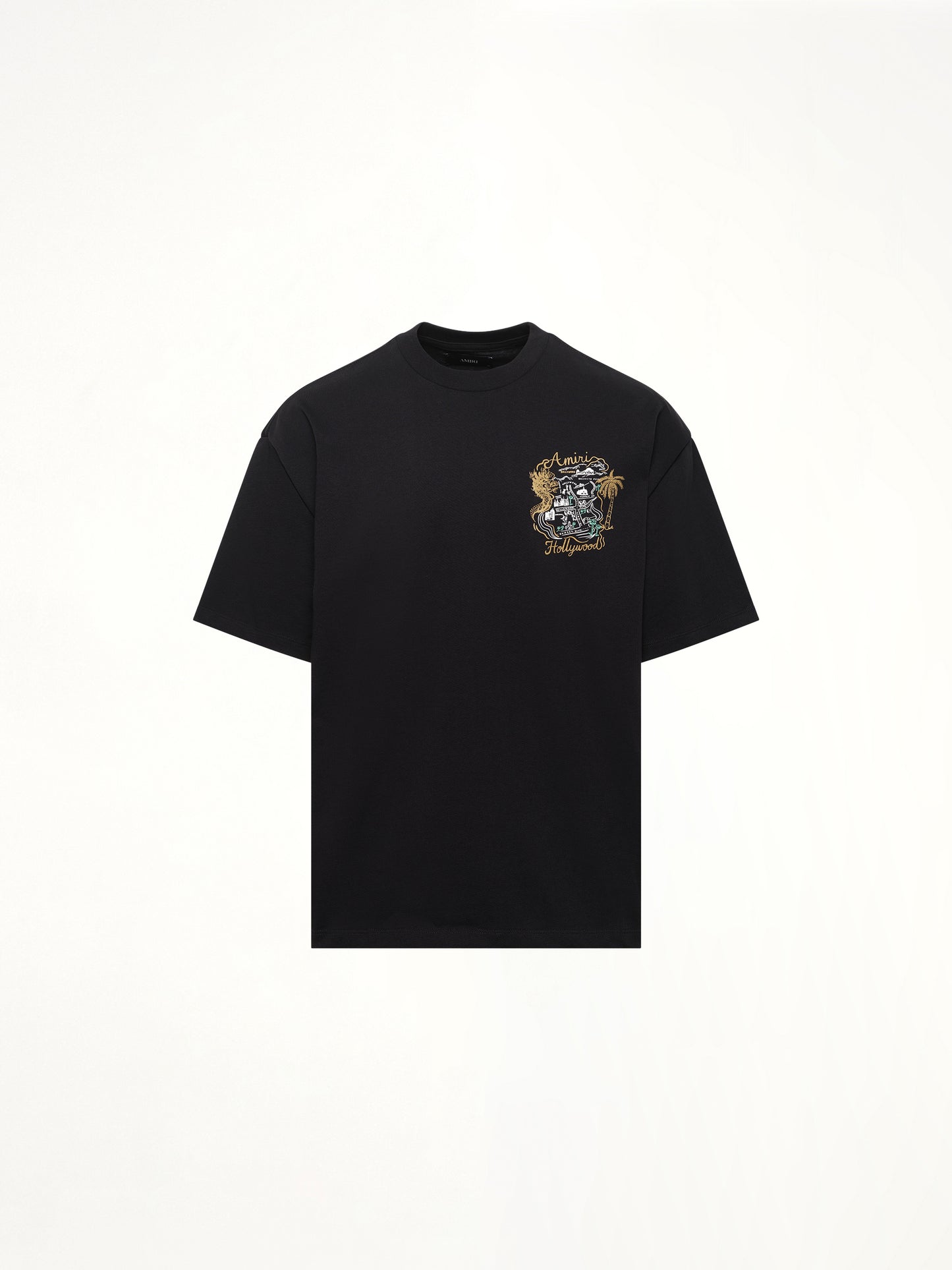 Amiri Hollywood Oversized Tee in Black