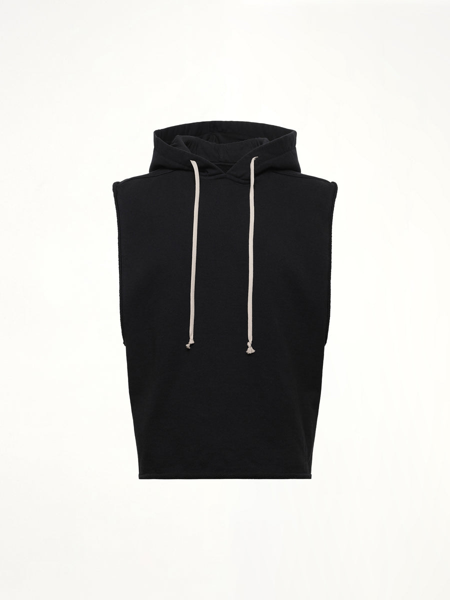 Knit Hooded Tunic in Black