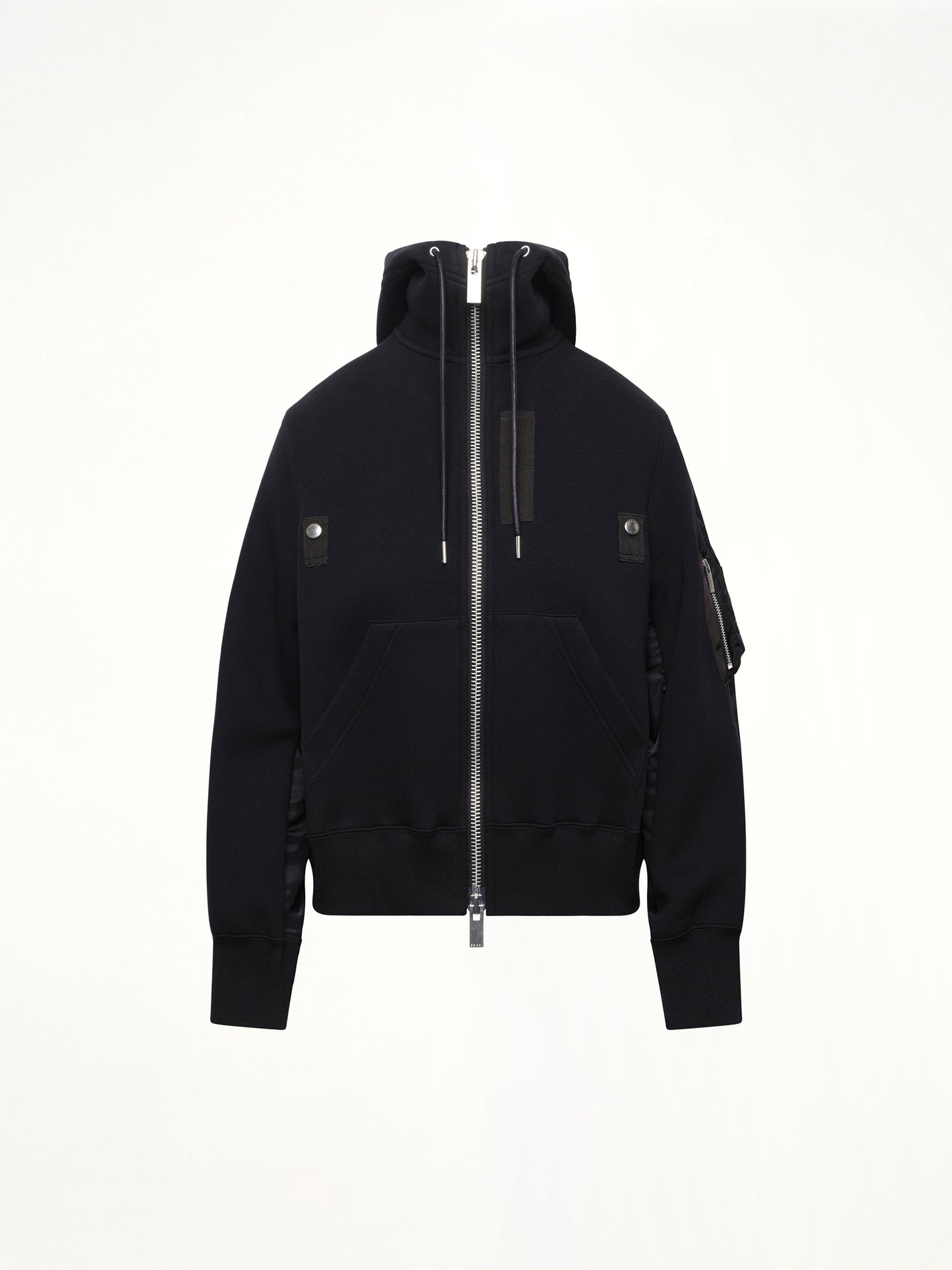 Sponge x Nylon Twill Hoodie in Black