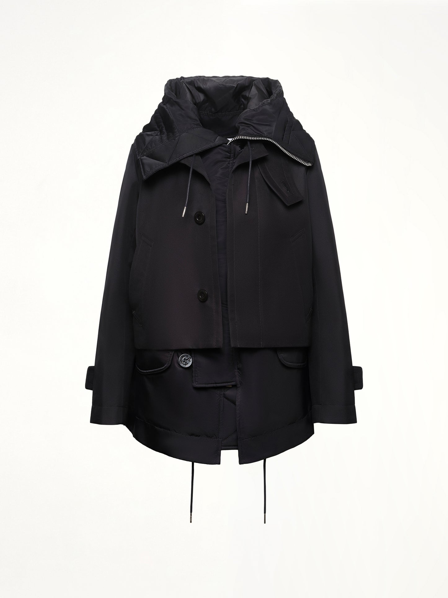 Cotton Gabardine Blouson in Black