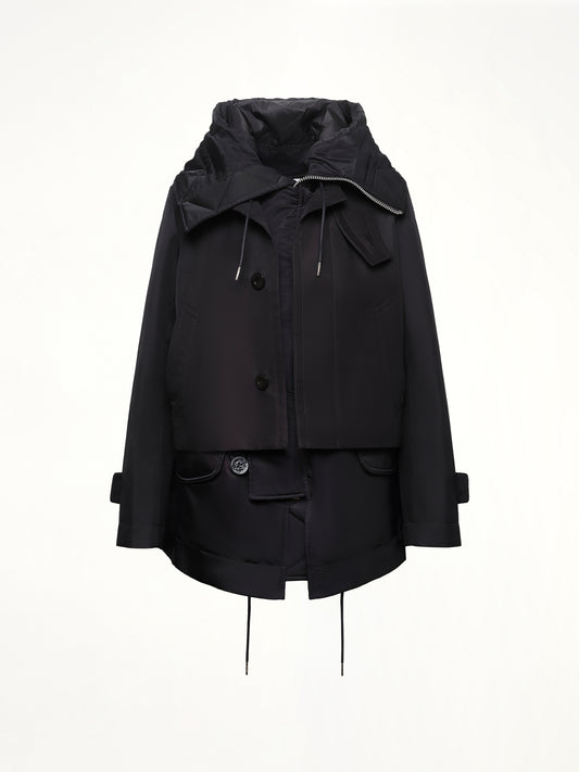 Cotton Gabardine Blouson in Black