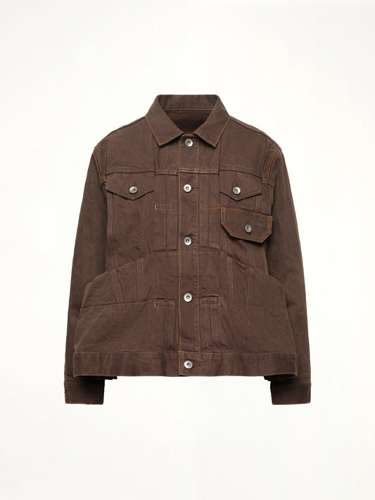 Denim Jacket in Brown