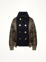 Puffer Blouson in Navy/Khaki