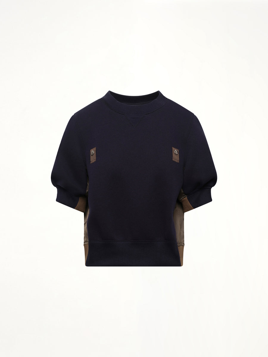 Sponge x Nylon Twill Pullover in Navy/Dark Khaki
