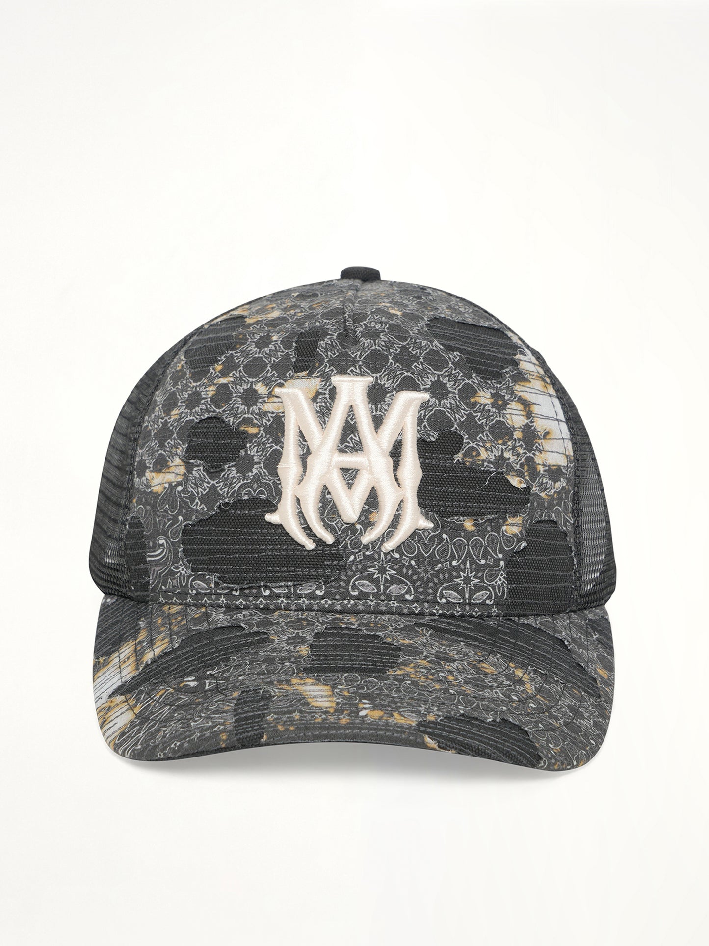 Bandana Repair Trucker Hat in Black
