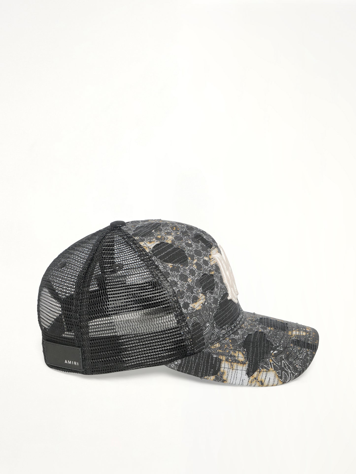 Bandana Repair Trucker Hat in Black