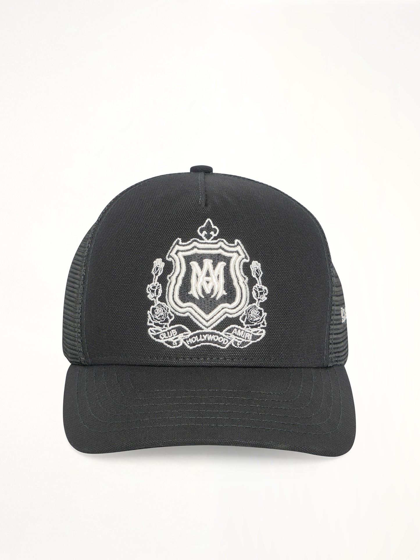 MA Crest Trucker Hat in Black