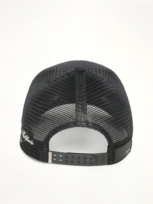 MA Crest Trucker Hat in Black