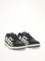 Boucle Skeleton Low Top Sneaker in Black Front View | AMIRI