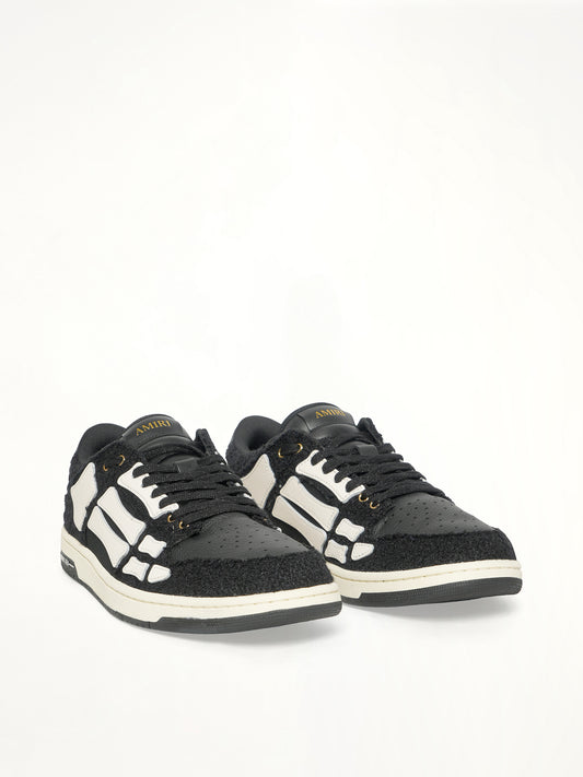 Boucle Skeleton Low Top Sneaker in Black