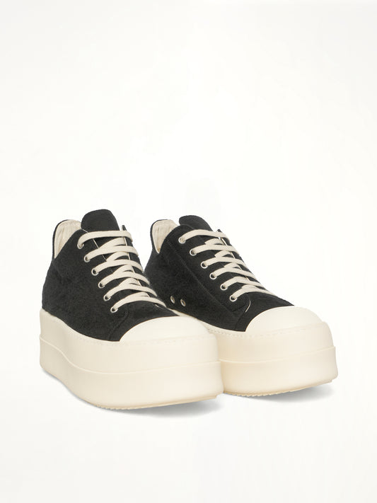 Double Bumper Sneaker in Black/Milk/Milk