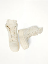 Fur Megageobasket in Milk Top View | RICK OWENS