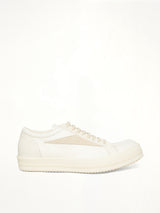Vintage Sneaks in Milk/Milk/Milk Side View | RICK OWENS